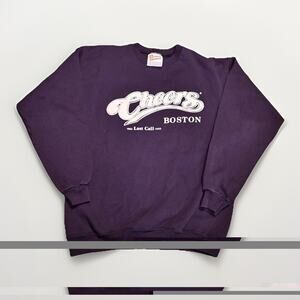 Vintage Hanes Cheers Boston Sweatshirt Size Medium